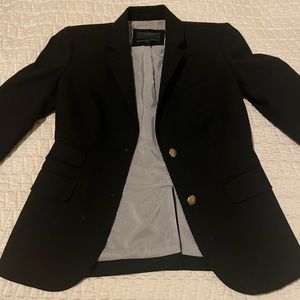J. Crew 98% Wool Black Schoolboy Blazer size 00